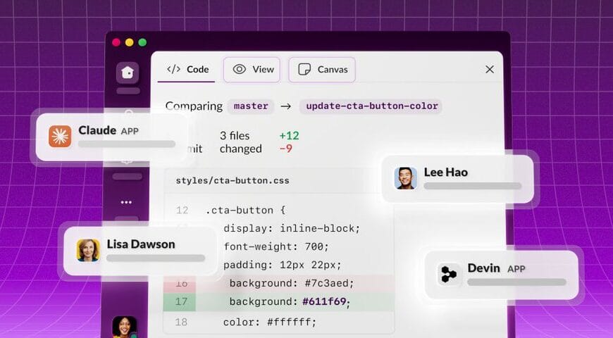Slack Code interfaz de canales de código con agentes de IA